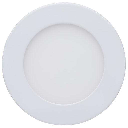 Remote Driver LED Downlight Satco S11690 8/12 Watt LED Direct Wire Downlight - 27K/3K/35K/4K/5K CCT - Remote Driver - 4 Inch - Round - Flat Face - White Finish - 120-277 Volt - Dual Dimming Satco