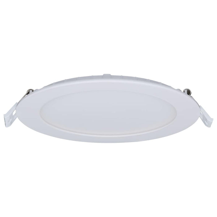 Remote Driver LED Downlight Satco S11691 11/15 Watt - LED Direct Wire Downlight - 27K/3K/35K/4K/5K CCT - Remote Driver - 6 Inch - Round - Flat Face - White Finish - 120-277 Volt - Dual Dimming Satco