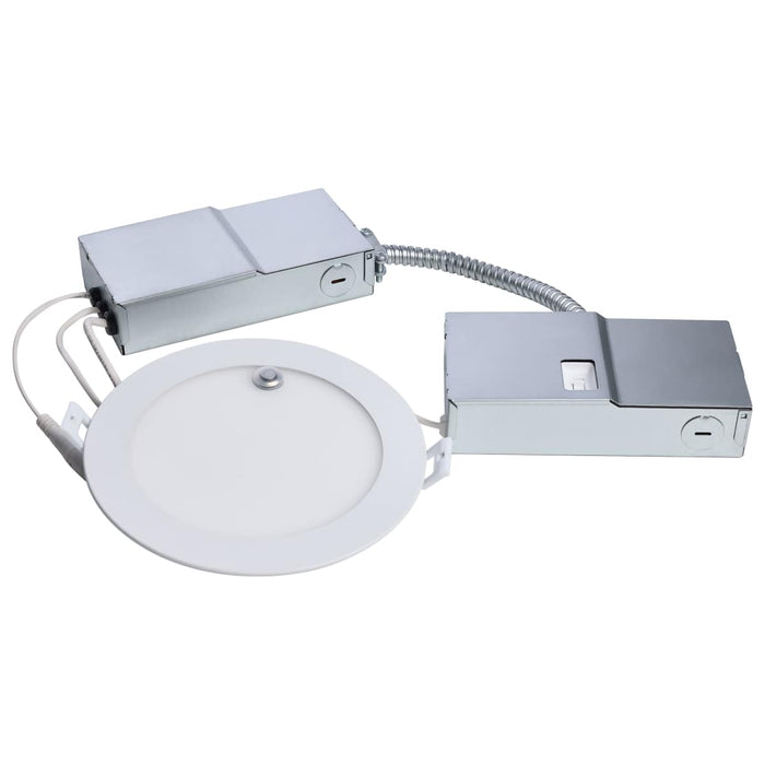 Remote Driver LED Downlight Satco S11697 15/11 Watt LED Direct Wire Downlight - 27K/3K/35K/4K/5K - 6-Inch - Dual Dimming - Round - with Integrated Emergency and Test Switch Satco