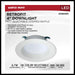 Downlight Retrofit Satco S11800R1 6.7 Watt LED Downlight Retrofit - 4 Inches - CCT Selectable - Round - White Finish - 120 Volt Satco