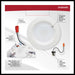 Downlight Retrofit Satco S11800R1 6.7 Watt LED Downlight Retrofit - 4 Inches - CCT Selectable - Round - White Finish - 120 Volt Satco