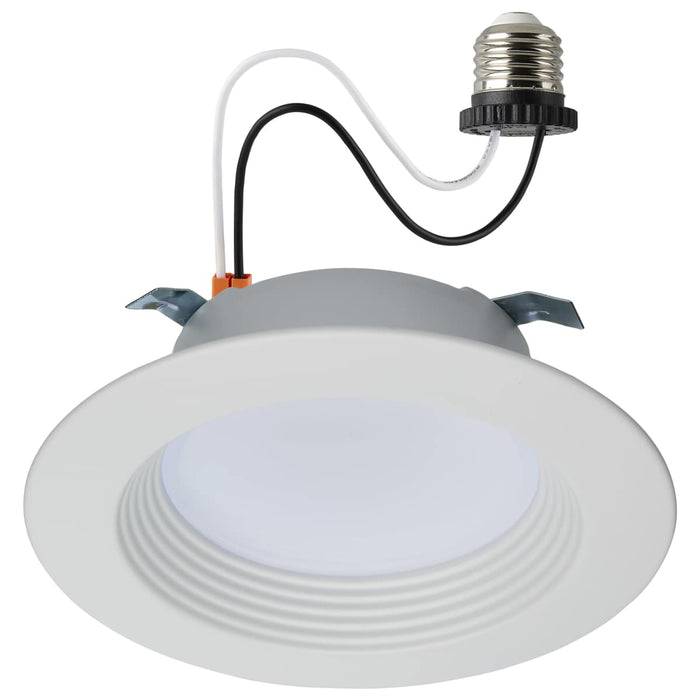 Downlight Retrofit Satco S11800R1 6.7 Watt LED Downlight Retrofit - 4 Inches - CCT Selectable - Round - White Finish - 120 Volt Satco