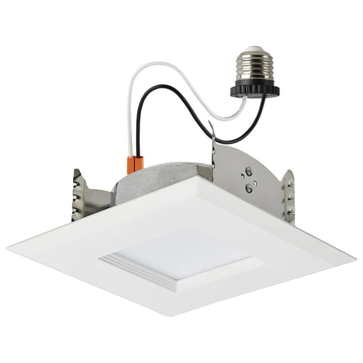 Downlight Retrofit Satco S11820R1 6.7 Watt LED Downlight Retrofit - 4 Inches - CCT Selectable - Square - White Finish - 120 Volt Satco