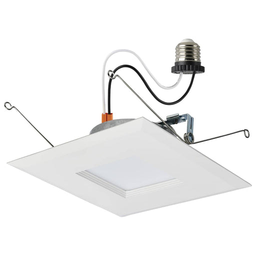 Downlight Retrofit Satco S11821R1 9 Watt LED Downlight Retrofit - 5-6 Inches - CCT Selectable - Square - White Finish - 120 Volt Satco
