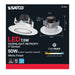 Downlight Retrofit Satco S11822 7.5 Watt LED Directional Retrofit Downlight - Gimbaled - 4 in. - Adjustable Color Temperature - 60 deg. Beam Angle - 120 Volt Satco