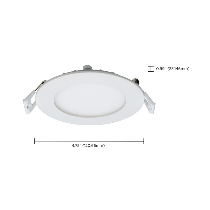 Direct Wire LED Downlight Satco S11826R1 10 Watt LED Direct Wire Downlight - Edge-lit - 4-Inch - CCT Selectable - Round - Remote Driver Satco