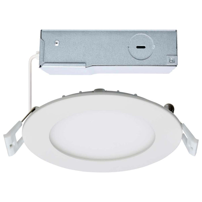 Direct Wire LED Downlight Satco S11826R1 10 Watt LED Direct Wire Downlight - Edge-lit - 4-Inch - CCT Selectable - Round - Remote Driver Satco