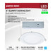 Direct Wire LED Downlight Satco S11827R1 12 Watt LED Direct Wire Downlight - Edge-lit - 6-Inch - CCT Selectable - Round - Remote Driver Satco