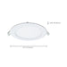Direct Wire LED Downlight Satco S11827R1 12 Watt LED Direct Wire Downlight - Edge-lit - 6-Inch - CCT Selectable - Round - Remote Driver Satco