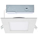 Direct Wire LED Downlight Satco S11830R1 12 Watt LED Direct Wire Downlight - Edge-lit - 6-Inch - CCT Selectable - Square - Remote Driver Satco