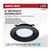 Downlight Retrofit Satco S11832R1 6.7 Watt - LED Downlight Retrofit - 4 Inch - CCT Selectable - 120 Volts - Black Finish Satco