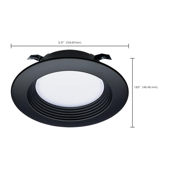 Downlight Retrofit Satco S11832R1 6.7 Watt - LED Downlight Retrofit - 4 Inch - CCT Selectable - 120 Volts - Black Finish Satco