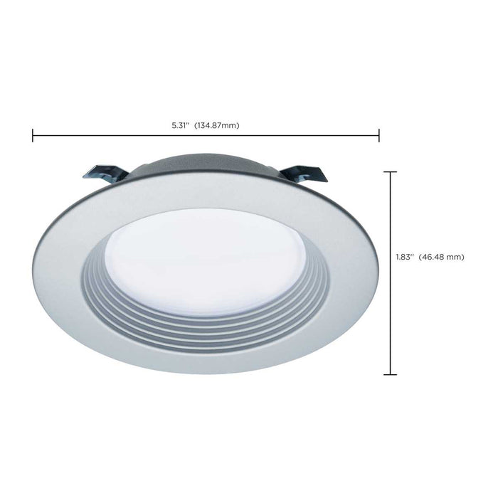 Downlight Retrofit Satco S11833R1 6.7 Watt - LED Downlight Retrofit - 4 Inch - CCT Selectable - 120 Volts - Brushed Nickel Finish Satco