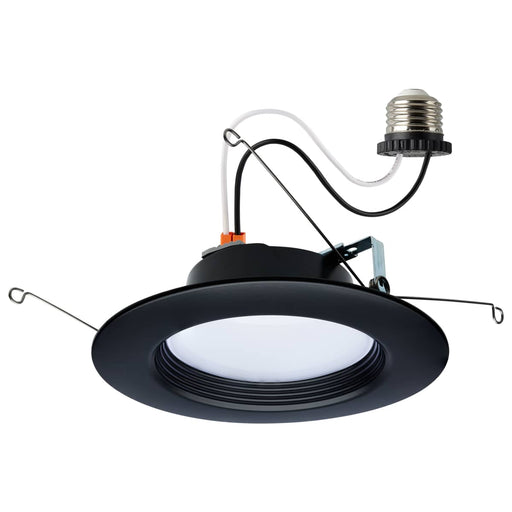 Downlight Retrofit Satco S11835R1 9 Watt - LED Downlight Retrofit - 5-6 Inch - CCT Selectable - 120 Volts - Black Finish Satco