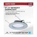 Downlight Retrofit Satco S11836R1 9 Watt - LED Downlight Retrofit - 5-6 Inch - CCT Selectable - 120 Volts - Brushed Nickel Finish Satco