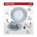 Downlight Retrofit Satco S11836R1 9 Watt - LED Downlight Retrofit - 5-6 Inch - CCT Selectable - 120 Volts - Brushed Nickel Finish Satco