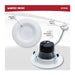 Downlight Retrofit Satco S11838 6.5 Watt LED Downlight Retrofit - 4 Inch Baffle - CCT Selectable - 12 Volts - Matte White Finish Satco