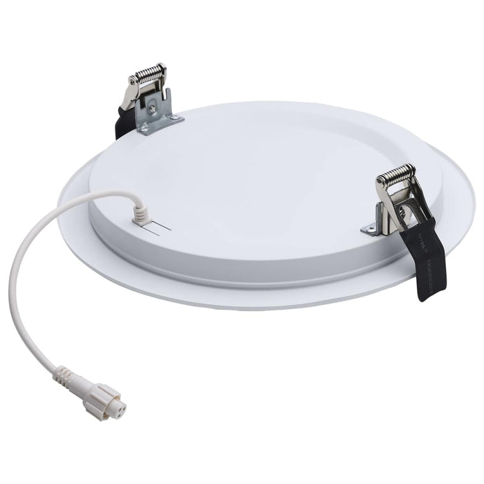 Direct Wire LED Downlight Satco S11847 20 Watt - 8 Inch LED Direct Wire Downlight - Remote Driver - CCT Selectable - Dual Dimming - Flat Face - Round - White Finish Satco