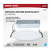 Direct Wire LED Downlight Satco S11847 20 Watt - 8 Inch LED Direct Wire Downlight - Remote Driver - CCT Selectable - Dual Dimming - Flat Face - Round - White Finish Satco