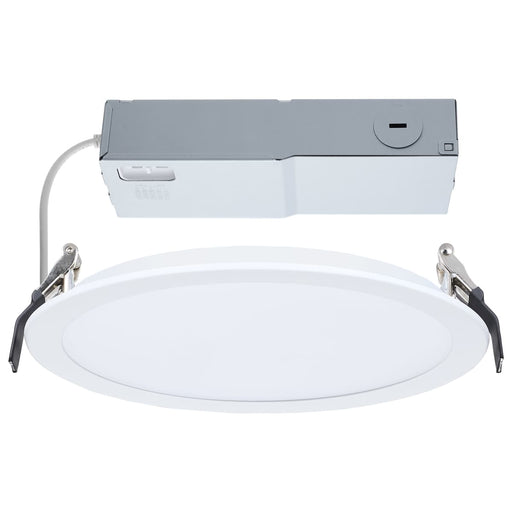 Direct Wire LED Downlight Satco S11847 20 Watt - 8 Inch LED Direct Wire Downlight - Remote Driver - CCT Selectable - Dual Dimming - Flat Face - Round - White Finish Satco