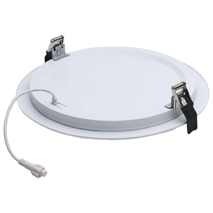 Direct Wire LED Downlight Satco S11848 30 Watt - 10 Inch LED Direct Wire Downlight - Remote Driver - CCT Selectable - Dual Dimming - Flat Face - Round - White Finish Satco