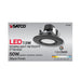 Direct Wire LED Downlight Satco S11854 7.5 Watt - LED Retrofit Downlight - Gimbaled - 120 Volt - CCT Selectable - Black Finish Satco