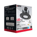 Direct Wire LED Downlight Satco S11854 7.5 Watt - LED Retrofit Downlight - Gimbaled - 120 Volt - CCT Selectable - Black Finish Satco