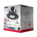 Direct Wire LED Downlight Satco S11854 7.5 Watt - LED Retrofit Downlight - Gimbaled - 120 Volt - CCT Selectable - Black Finish Satco