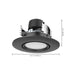 Direct Wire LED Downlight Satco S11854 7.5 Watt - LED Retrofit Downlight - Gimbaled - 120 Volt - CCT Selectable - Black Finish Satco
