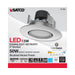 Direct Wire LED Downlight Satco S11855 7.5 Watt - LED Retrofit Downlight - Gimbaled - 120 Volt - CCT Selectable - Brushed Nickel Finish Satco