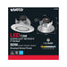 Direct Wire LED Downlight Satco S11855 7.5 Watt - LED Retrofit Downlight - Gimbaled - 120 Volt - CCT Selectable - Brushed Nickel Finish Satco