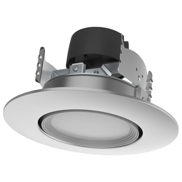 Direct Wire LED Downlight Satco S11855 7.5 Watt - LED Retrofit Downlight - Gimbaled - 120 Volt - CCT Selectable - Brushed Nickel Finish Satco