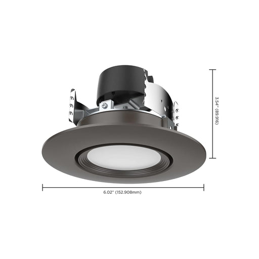 Direct Wire LED Downlight Satco S11856 7.5 Watt - LED Retrofit Downlight - Gimbaled - 120 Volt - CCT Selectable - Bronze Finish Satco