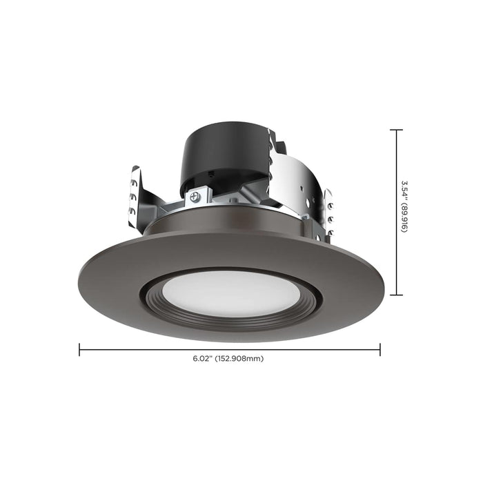 Direct Wire LED Downlight Satco S11856 7.5 Watt - LED Retrofit Downlight - Gimbaled - 120 Volt - CCT Selectable - Bronze Finish Satco
