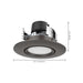 Direct Wire LED Downlight Satco S11856 7.5 Watt - LED Retrofit Downlight - Gimbaled - 120 Volt - CCT Selectable - Bronze Finish Satco