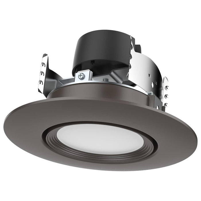 Direct Wire LED Downlight Satco S11856 7.5 Watt - LED Retrofit Downlight - Gimbaled - 120 Volt - CCT Selectable - Bronze Finish Satco