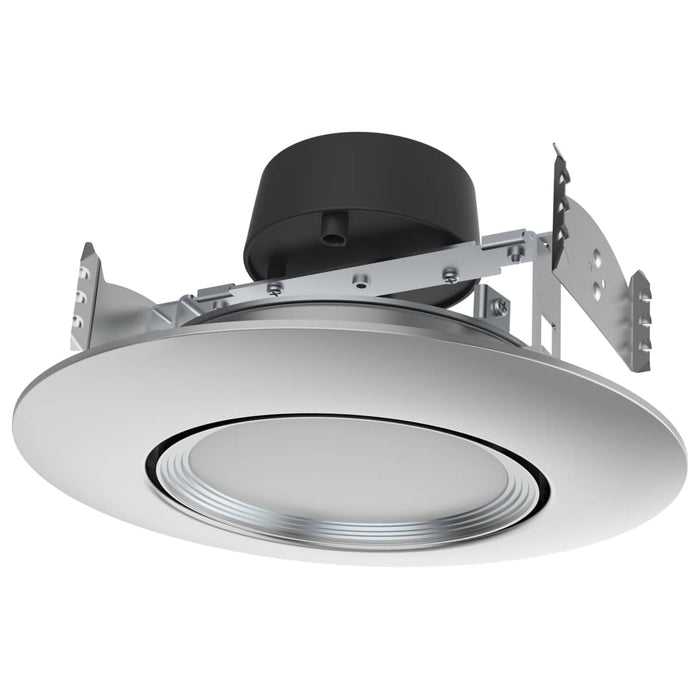Direct Wire LED Downlight Satco S11858 10.5 Watt - LED Retrofit Downlight - Gimbaled - 120 Volt - CCT Selectable - Brushed Nickel Finish Satco