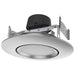 Direct Wire LED Downlight Satco S11858 10.5 Watt - LED Retrofit Downlight - Gimbaled - 120 Volt - CCT Selectable - Brushed Nickel Finish Satco