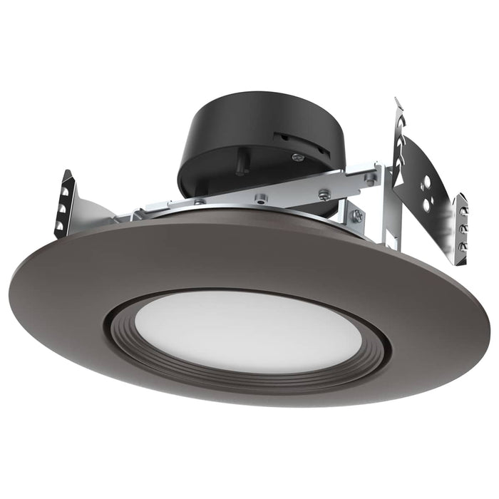 Direct Wire LED Downlight Satco S11859 10.5 Watt - LED Retrofit Downlight - Gimbaled - 120 Volt - CCT Selectable - Bronze Finish Satco