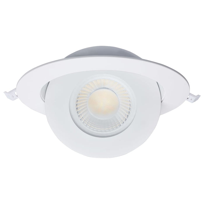 Remote Driver LED Downlight Satco S11860 15 Watt - CCT Selectable - LED Direct Wire Downlight - Gimbaled - 6 Inch Round - Remote Driver - White Satco