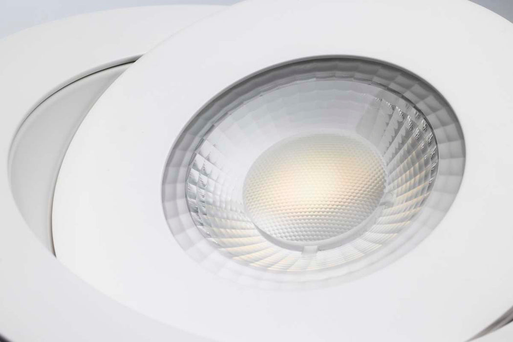 Remote Driver LED Downlight Satco S11860 15 Watt - CCT Selectable - LED Direct Wire Downlight - Gimbaled - 6 Inch Round - Remote Driver - White Satco