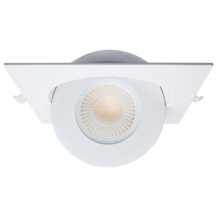 Remote Driver LED Downlight Satco S11861 15 Watt - CCT Selectable - LED Direct Wire Downlight - Gimbaled - 6 Inch Square - Remote Driver - White Satco