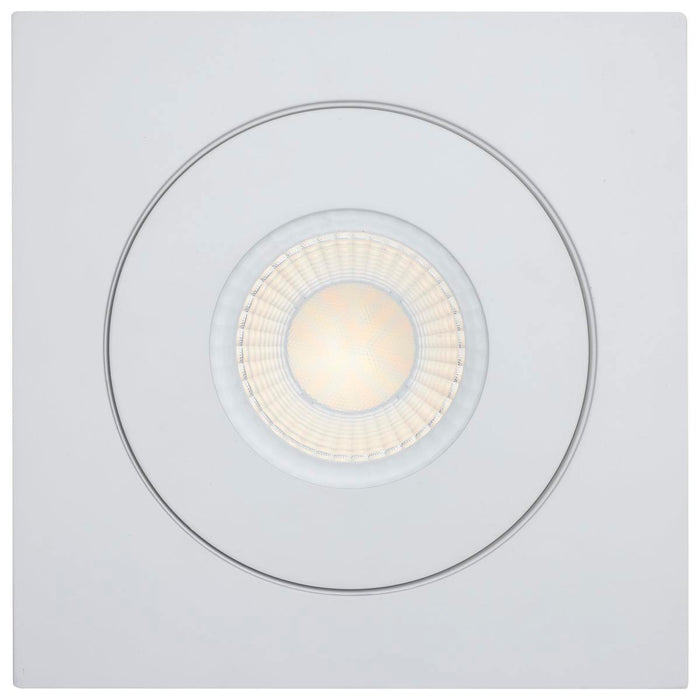 Remote Driver LED Downlight Satco S11861 15 Watt - CCT Selectable - LED Direct Wire Downlight - Gimbaled - 6 Inch Square - Remote Driver - White Satco