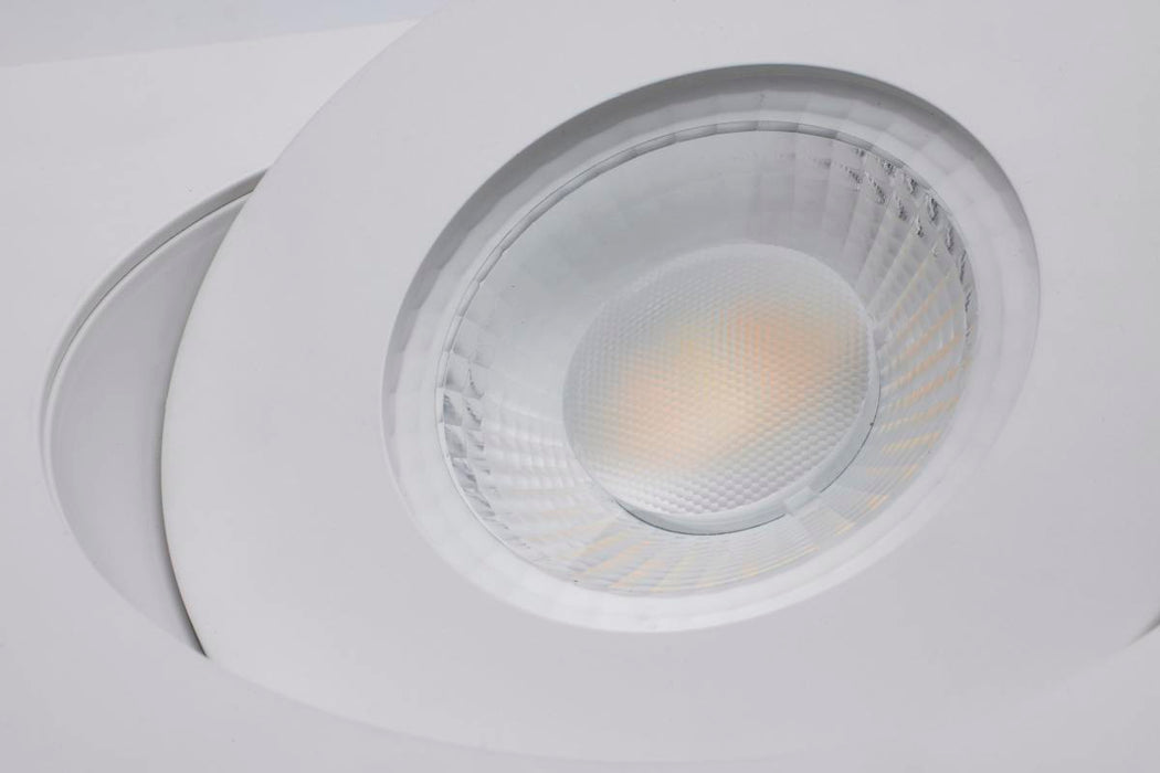 Remote Driver LED Downlight Satco S11861 15 Watt - CCT Selectable - LED Direct Wire Downlight - Gimbaled - 6 Inch Square - Remote Driver - White Satco