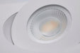 Remote Driver LED Downlight Satco S11861 15 Watt - CCT Selectable - LED Direct Wire Downlight - Gimbaled - 6 Inch Square - Remote Driver - White Satco