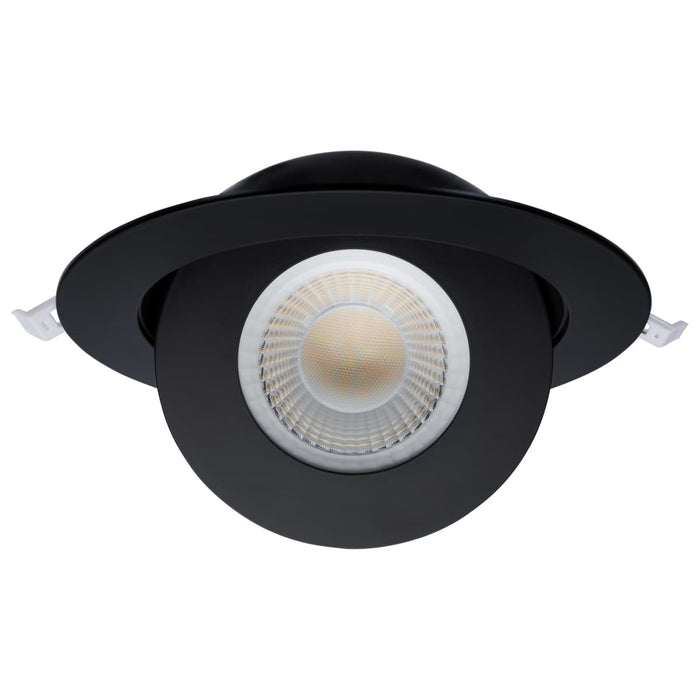 Remote Driver LED Downlight Satco S11862 15 Watt - CCT Selectable - LED Direct Wire Downlight - Gimbaled - 6 Inch Round - Remote Driver - Black Satco
