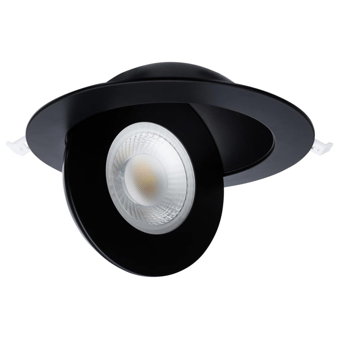 Remote Driver LED Downlight Satco S11862 15 Watt - CCT Selectable - LED Direct Wire Downlight - Gimbaled - 6 Inch Round - Remote Driver - Black Satco