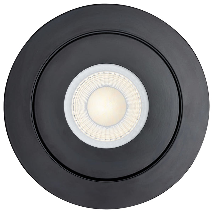 Remote Driver LED Downlight Satco S11862 15 Watt - CCT Selectable - LED Direct Wire Downlight - Gimbaled - 6 Inch Round - Remote Driver - Black Satco