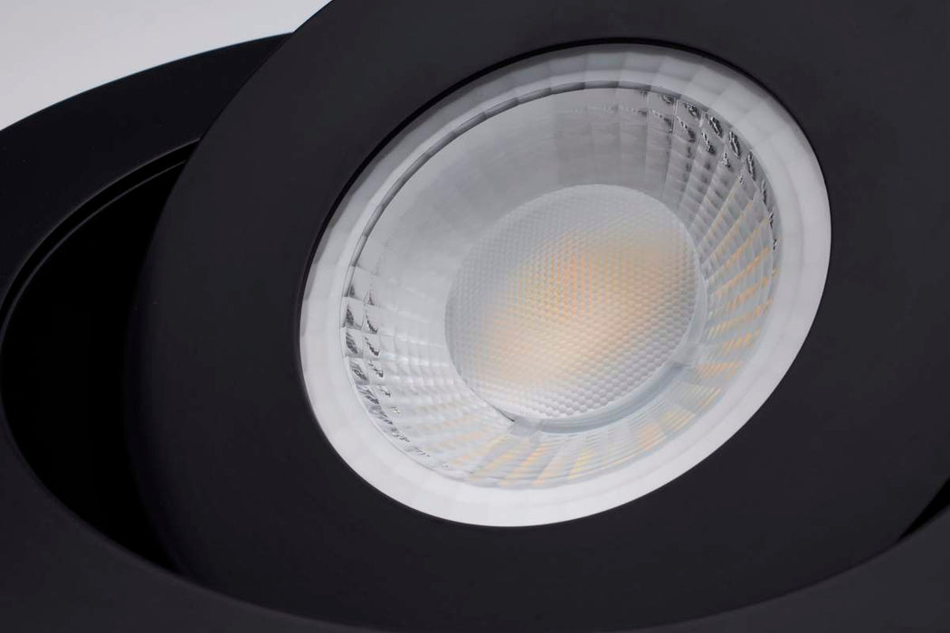 Remote Driver LED Downlight Satco S11862 15 Watt - CCT Selectable - LED Direct Wire Downlight - Gimbaled - 6 Inch Round - Remote Driver - Black Satco