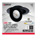 Remote Driver LED Downlight Satco S11862 15 Watt - CCT Selectable - LED Direct Wire Downlight - Gimbaled - 6 Inch Round - Remote Driver - Black Satco